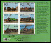 Maldives 2000 Indian Railway History Locomotive Transport Sc 2443 M/s MNH # 8252