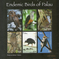 Palau 2007 Endemic Birds Owl Wildlife Fauna Sc 889 Sheetlet MNH # 8291