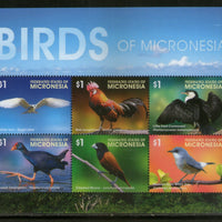 Micronesia 2015 Birds Wildlife Fauna Sc 1169 Sheetlet MNH # 8292