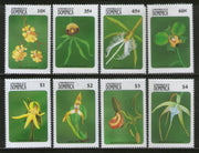 Dominica 1989 Orchids Flower Plant Sc 1186-93 8v MNH # 833