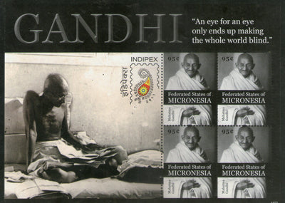 Micronesia 2011 Mahatma Gandhi of India Sc 909 Sheetlet MNH # 8427