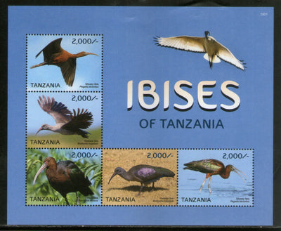 Tanzania 2015 Ibises Birds Wildlife Fauna Sheetlet MNH # 8431