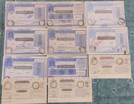 India 11 Different Postal Order up to Rs. 7 Good Condition Used RARE # 8440