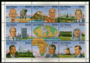 Guyana 1993 Mahatma Gandhi Mother Teresa Dalai Lama India Mandela King Sc 2680 Sheetlet MNH # 8463