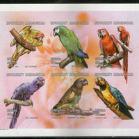 Malagasy 2001 Parrot Birds Fauna Sc 1558 IMPERF M/s MNH # 8465