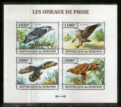 Burundi 2013 Eagle  Vulture Birds of Prey Wildlife Animal Sc 1388 Imperf M/s MNH # 8470