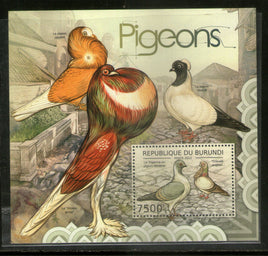 Burundi 2012 Pigeons Birds Wildlife Sc 1186 M/s MNH # 8479