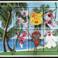 Maldives 2000 Tropical Orchids Tree Plant Sc 2465 Sheetlet MNH # 8490