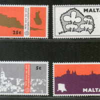 Malta 1975 European Architectural Year Sc 497-500 MNH # 856