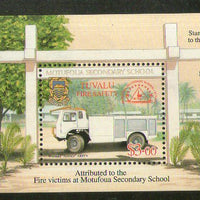 Tuvalu 2001 Fire Engine Automobiles Transport Sc 876 M/s MNH # 876