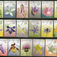 Slovenia 2007 Flower Orchids Plant Sc 686-702 Specimen MNH # 877