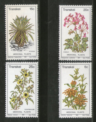 Transkei 1981 Medicinal Plants Flower Trees Flora Sc 32-35 MNH # 880