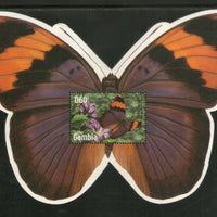 Gambia 2002 Forester Butterfly Insect Odd Shaped Sc 2676 M/s MNH # 9001
