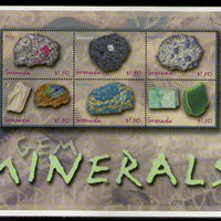 Grenada 2001 Minerals Gemstones Sc 3217 M/s MNH # 9008