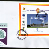 Grenada 2000 100th Test March at Lord's Cricket Ground Sc 2943 M/s FDC # 9042