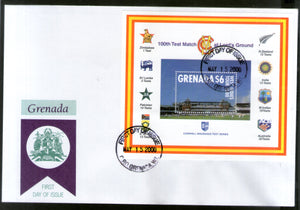 Grenada 2000 100th Test March at Lord's Cricket Ground Sc 2943 M/s FDC # 9042