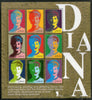 Liberia 1998 Diana Princess of Wales Commemoration 9v Sheetlet MNH # 9136