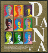 Liberia 1998 Diana Princess of Wales Commemoration 9v Sheetlet MNH # 9136