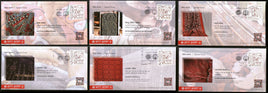 India 2021 Handloom & Handicraft Development Gujarat Embroidery Textile Set of 6 Special Covers # 9137