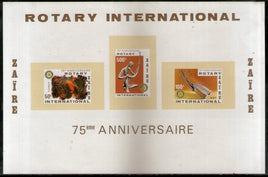 Zaire 1980 Art Rotary International Sc 973a Imperf M/s MNH # 9147