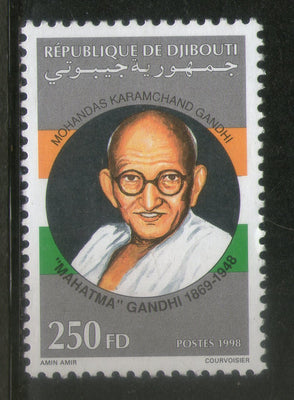 Djibouti 1998 Mahatma Gandhi of India 1v Rare MNH # 914