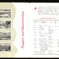 India 1955 2nd Definitive Series Plan Transport & Communication English Blank Folder # 9152