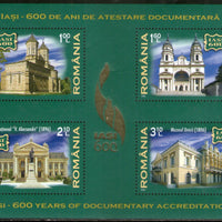 Romania 2008 Buildings in Lasi Architecture Sc 5068a Sheetlet MNH # 9173