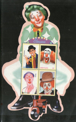 Grenada 2003 Circus Clowns Odd Shaped M/s Sc 3375 MNH # 9184