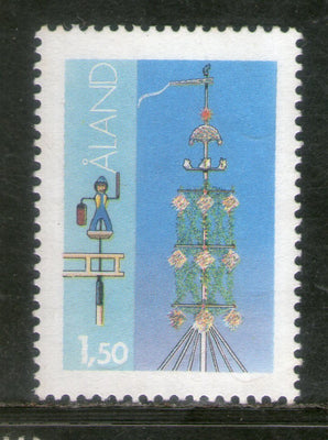Aland 1985 Midsummer Pole Celebrations Festival Sc 9a ORDINERY PAPER MNH # 919