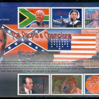 Liberia 2001 Mahatma Gandhi Taj Mahal India Mandela Lincoln Sheetlet MNH # 9201