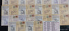 India 2011 22 Diff. Mahatma Gandhi Dandi March GUJPEX  Cancelled Post Cards with Khadi Cloth Envelope RARE