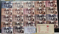 India 2011 22 Diff. Mahatma Gandhi Dandi March GUJPEX  Cancelled Post Cards with Khadi Cloth Envelope RARE