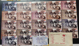 India 2011 22 Diff. Mahatma Gandhi Dandi March GUJPEX  Cancelled Post Cards with Khadi Cloth Envelope RARE