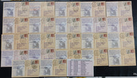 India 2011 22 Diff. Mahatma Gandhi Dandi March GUJPEX  Cancelled Post Cards with Khadi Cloth Envelope RARE