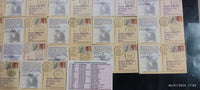 India 2011 22 Diff. Mahatma Gandhi Dandi March GUJPEX  Cancelled Post Cards with Khadi Cloth Envelope RARE