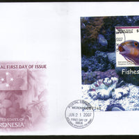 Micronesia 2007 Fish Marine Life Animal Sc 743 M/s FDC # 9259