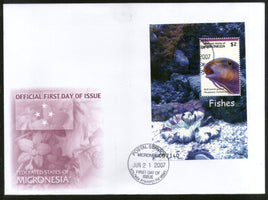 Micronesia 2007 Fish Marine Life Animal Sc 743 M/s FDC # 9259