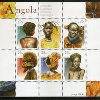 Angola 2003 Women's Hairstyles Costume Sc 1248 Sheetlet MNH # 9284