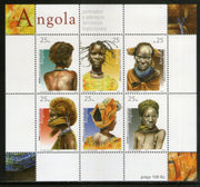 Angola 2003 Women's Hairstyles Costume Sc 1248 Sheetlet MNH # 9284