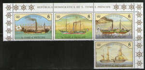 St. Thomas & Prince Islands 1984 Steam Ships Transport Sc 755 MNH 9311B