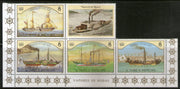 St. Thomas & Prince Islands 1984 Steam Ships Transport Sc 755 with Label MNH # 9311C