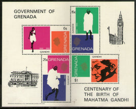 Grenada 1969 Mahatma Gandhi of India Birth Centenary Imperf Sc 340a M/s MNH # 9315