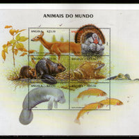 Angola 2000 African Wildlife Animals Sc 1128 Sheetlet MNH # 9369