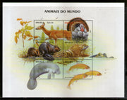 Angola 2000 African Wildlife Animals Sc 1128 Sheetlet MNH # 9369