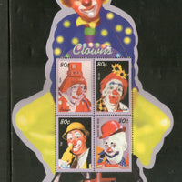 Palau 2003 Circus Performers Clowns Odd Shaped M/s Sc 739 MNH # 9387