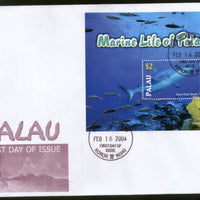 Palau 2004 Grey Reef Shark Fishes Marine Life Animals Sc 758 M/s FDC # 9396