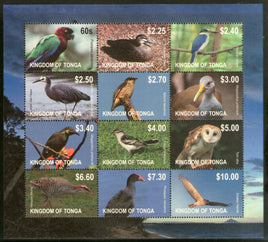 Tonga 2014 Birds Parrot Owl Wildlife Animal Sc 1170 Sheetlet MNH # 9400
