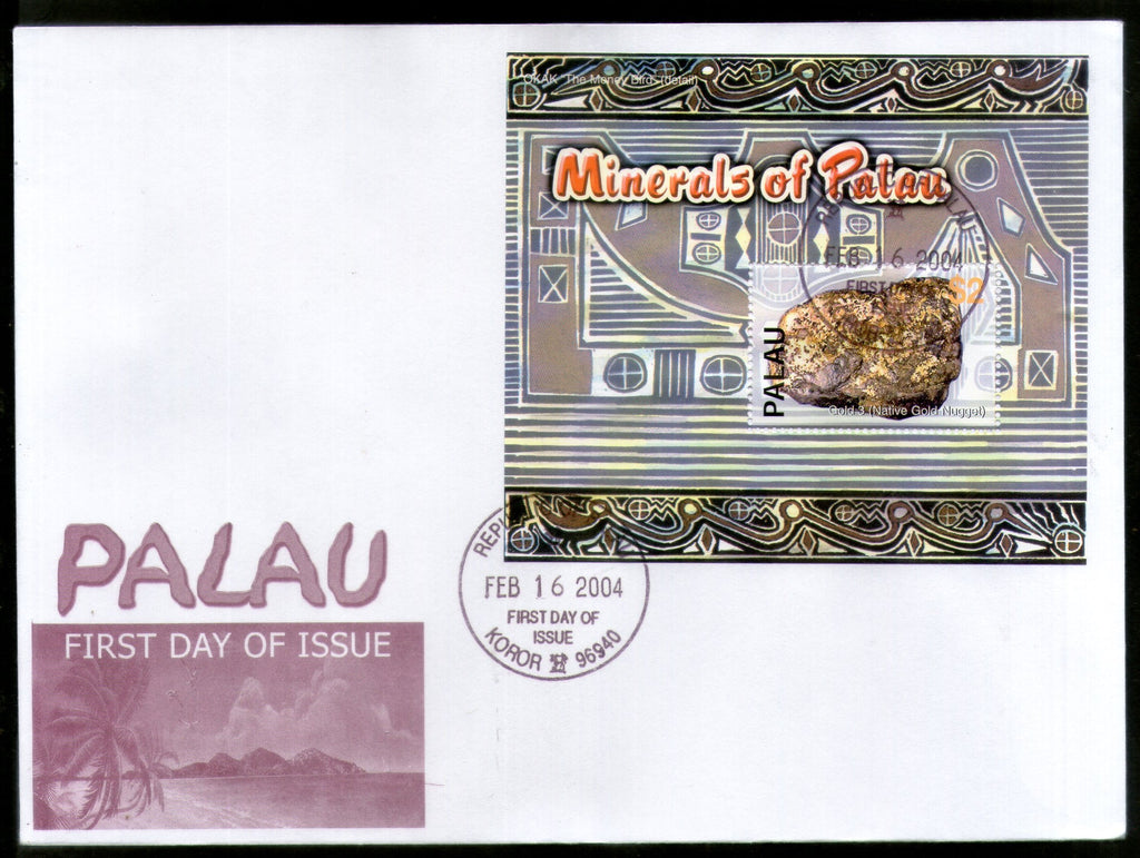 Palau 2004 Gold Bar Minerals Sc 760 M/s FDC # 9431