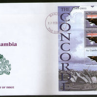 Gambia 2004 The Concorde Aeroplan Transport Sc 2800 M/s on FDC # 9435