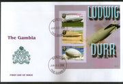 Gambia 2006 Ludwig Durr Zeppelin Aviation Sc 2786 M/s on FDC # 9439